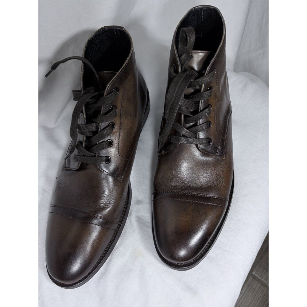 Men,s Brown Leather Boot by Thursday Size 11.5